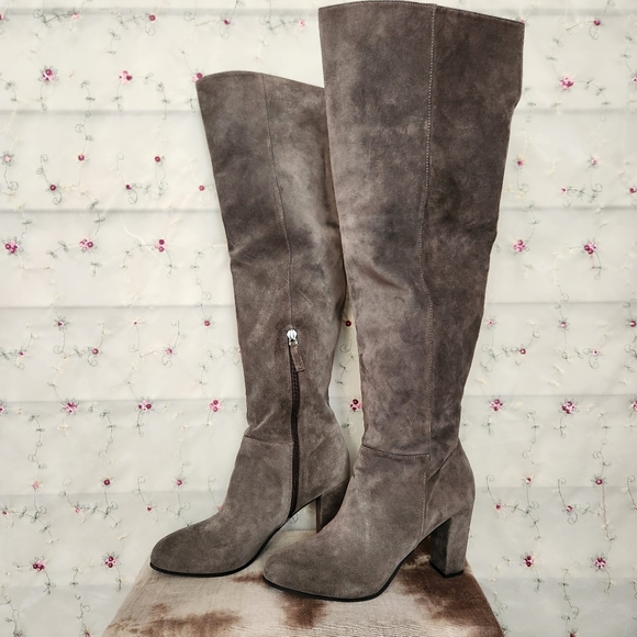Franco Sarto Over The Knee Leather Boots - Picture 2 of 12